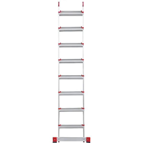 Лестница алюминиевая приставная NV3217, 1x8 ступеней 130 мм купить в Минске