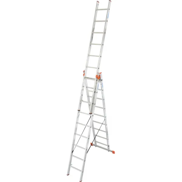 Лестница-стремянка трехсекционная KRAUSE Tribilo 3x9 ступеней (129673) купить в Минске