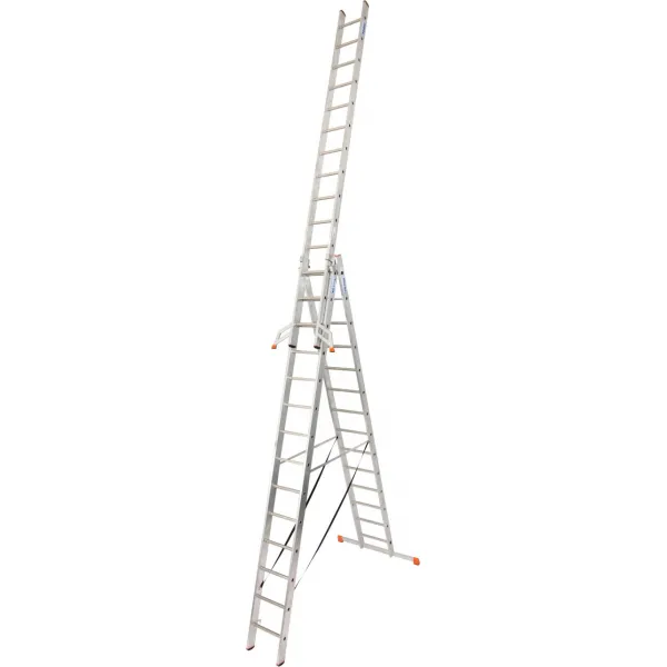 Лестница-стремянка трехсекционная KRAUSE Tribilo Trigon 3x14 ступеней (129727) купить в Минске