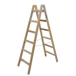 Стремянка деревянная KRAUSE Stabilo 2x6 ступеней (170262)