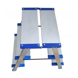 Стремянка алюминиевая 2-сторонняя с широкими ступеньями Tarko (2x3) 