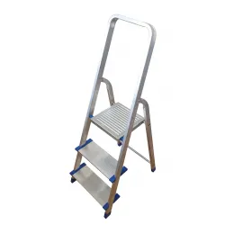 Стремянка алюминиевая 1-сторонняя с широкими ступенями Tarko (1x3) 