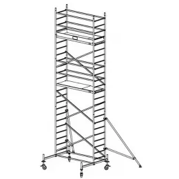 Модульная вышка строительная KRAUSE ProTec 0,7x2,0м (7,3м) (910158)